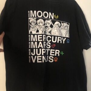 Sailor Moon Anime Men’s T-Shirt Size XL Mercury Mars Jupiter Venus